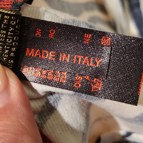 Robert Cavalli black and white men's t-shirt size 54 made in Italy - Picture 14 of 16